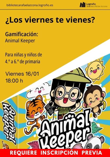 ¿Los viernes te vienes? : Gamificación: Animal Keeper