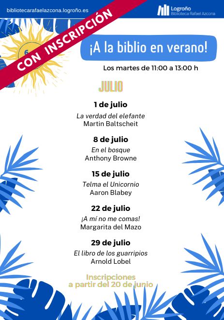 Animación a la lectura JULIO 2025 (6-9 años)