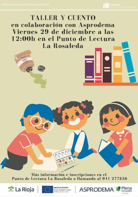 Cuento-taller navideño en colaboración con Asprodema