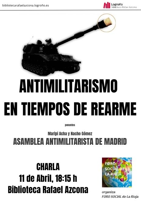 Charla: Antimilitarismo en tiempos de rearme