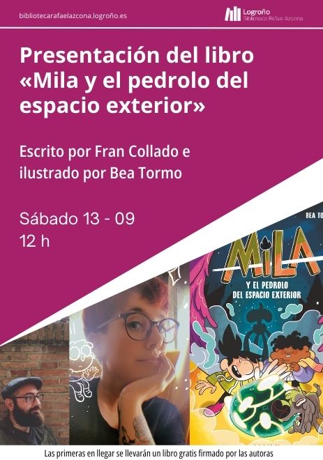 Presentación del libro: Mila y el pedrolo del espacio exterior