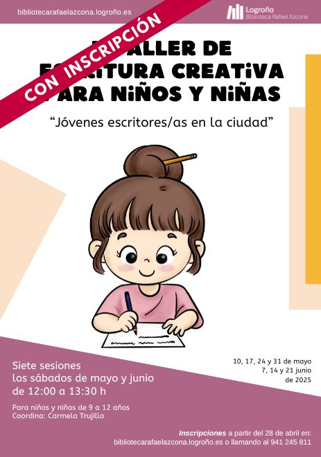 Taller de escritura creativa: “Jóvenes escritores/as en la ciudad”