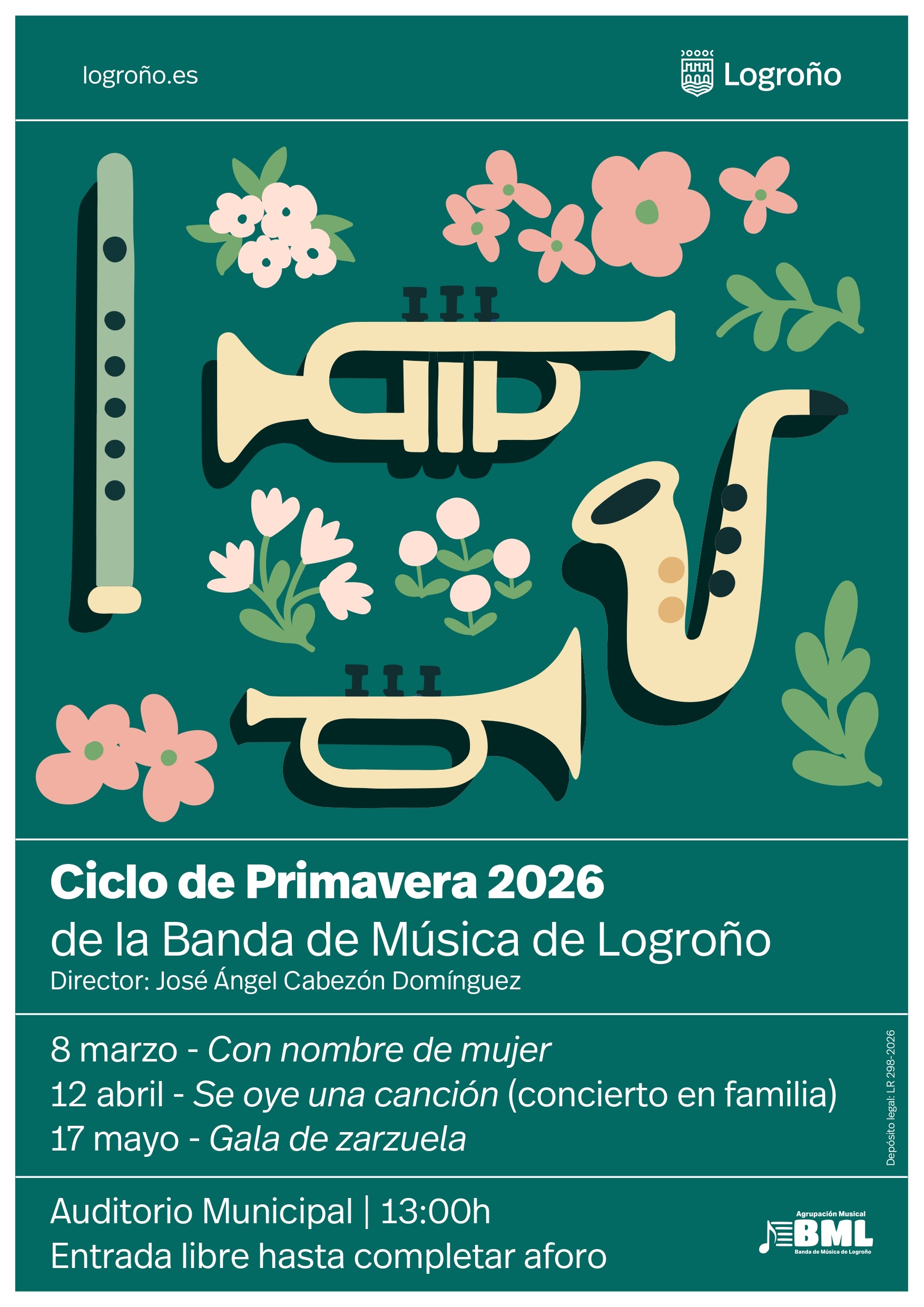 Cartel conciertos de primavera