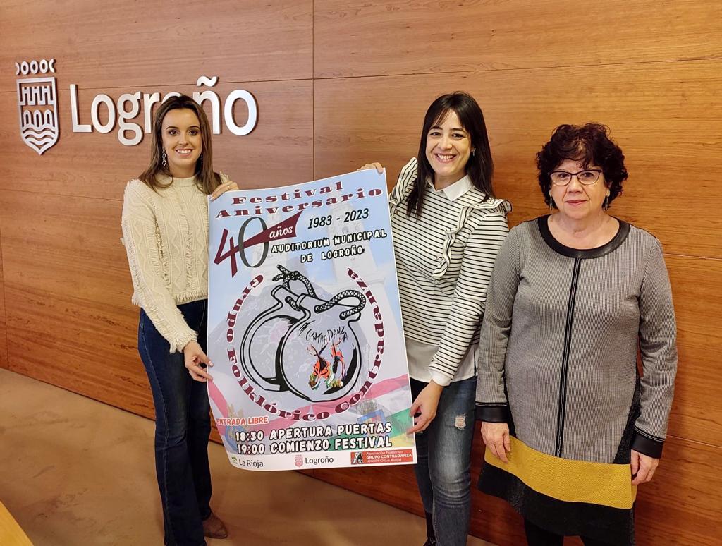 Imagen El Festival 40 aniversario del Grupo Folclórico Contradanza se celebrará el sábado 2 de diciembre en el Auditorio Municipal de Logroño