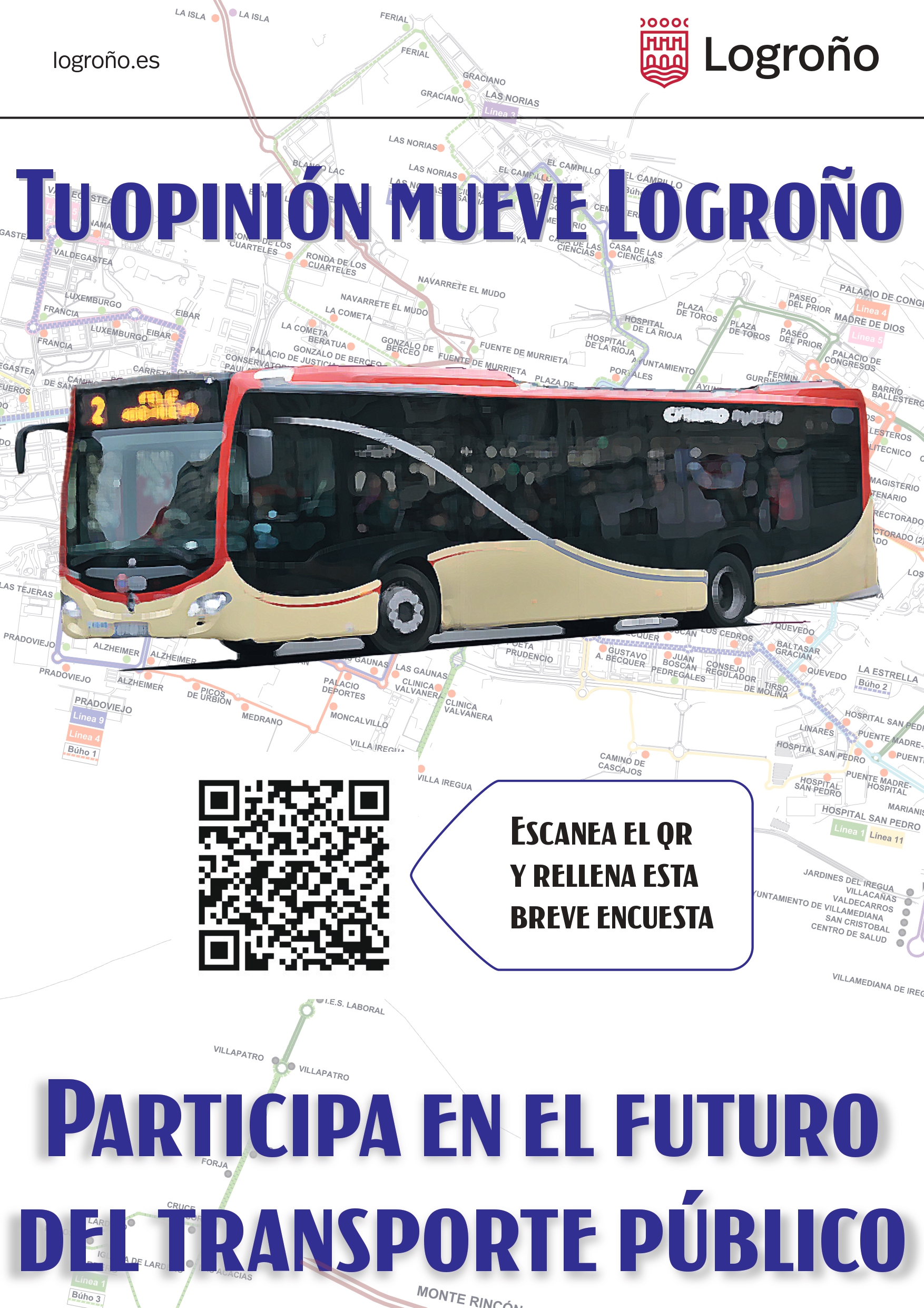 Imagen Logroño lanza una consulta ciudadana para ayudar a diseñar el futuro autobús urbano