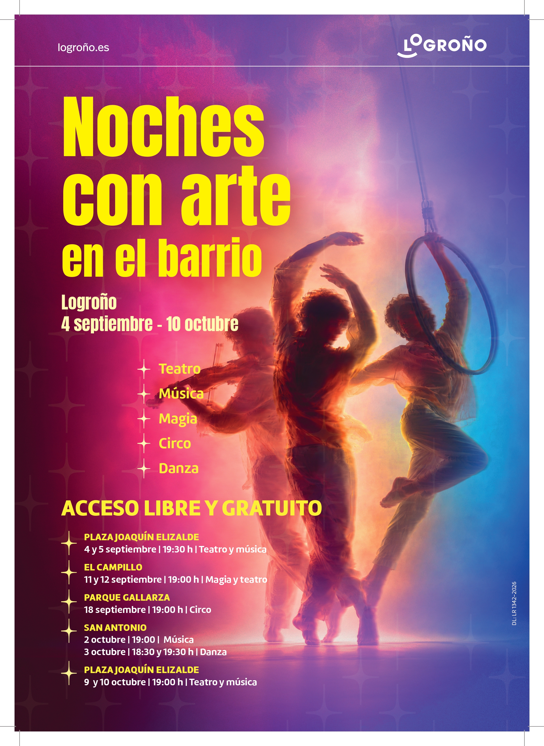 Imagen ‘Noches con arte’ llega este fin de semana al barrio de El Campillo con magia y teatro para todas las edades